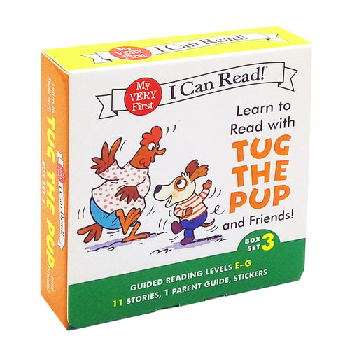 英文原版 12册第三辑Learn to Read with Tug the Pup and Friends跟塔戈和他的朋友们学习4-8岁i can read my very first分级读物