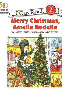 正版 圣诞节主题童书 儿童英文原版绘本Merry Christmas, Amelia Bedelia 4-8岁 女孩幼儿原版书 糊涂女佣i can read 2