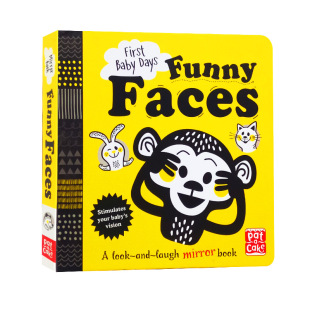 Days系列 Funny Faces 英文原版 脸 Baby 有趣 亲子互动带小镜子 First