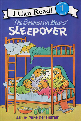 正版 英文原版绘本The Berenstain Bears' Sleepover 到朋友家去过夜i can read系列贝贝熊 幼儿童原版书