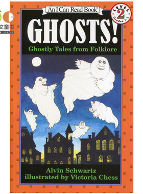汪琣珽第四阶段书单 进口英文原版绘本 Ghosts!: Ghostly Tales from Folklore幼儿分级读物 儿童英语阅读故事书 幼儿园用书
