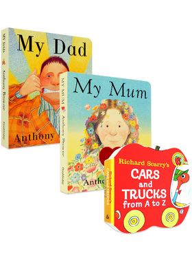 进口My Mum My Dad 我妈妈 我爸爸英文原版绘本 斯凯瑞小卡车字母书3册合售0-5岁Richard Scarry's Cars and Trucks from A to Z