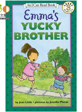 汪琣珽第四阶段书单 进口英文原版绘本 Emma's Yucky Brother艾玛的讨厌鬼弟弟I Can Read系列儿童英语故事书