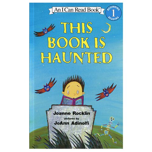 英文原版绘本 This Book Is Haunted 这本书闹鬼了 幼儿童英语绘本an I Can Read book课外阅读童书 level1 分级读物1阶 4-8 5-7岁