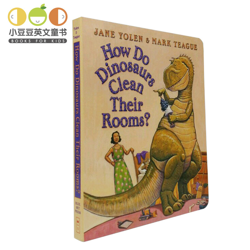 恐龙如何整理他的房间进口原版绘本 儿童英文原版故事书 幼儿英语原版