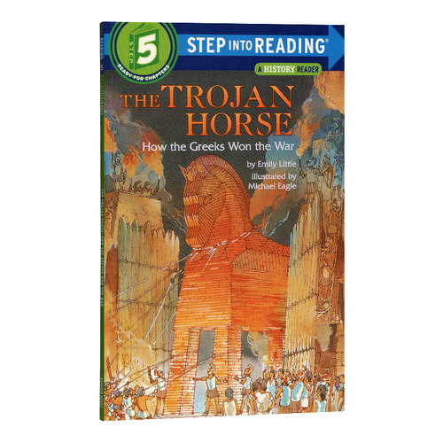 木马计英文章节小说  企鹅兰登step into reading 5阶英文原版 The Trojan Horse原版漫画书英文绘本