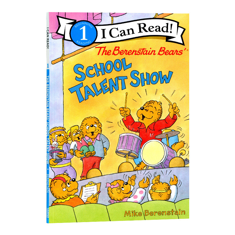 贝贝熊英文原版 the berenstain bears school talent show 学校才艺
