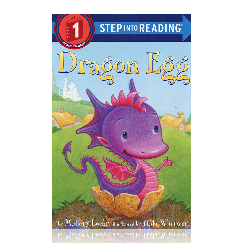 进口英文恐龙蛋 企鹅兰登英语分级绘本第一阶  step into reading 一阶 Dragon Egg 3-8岁