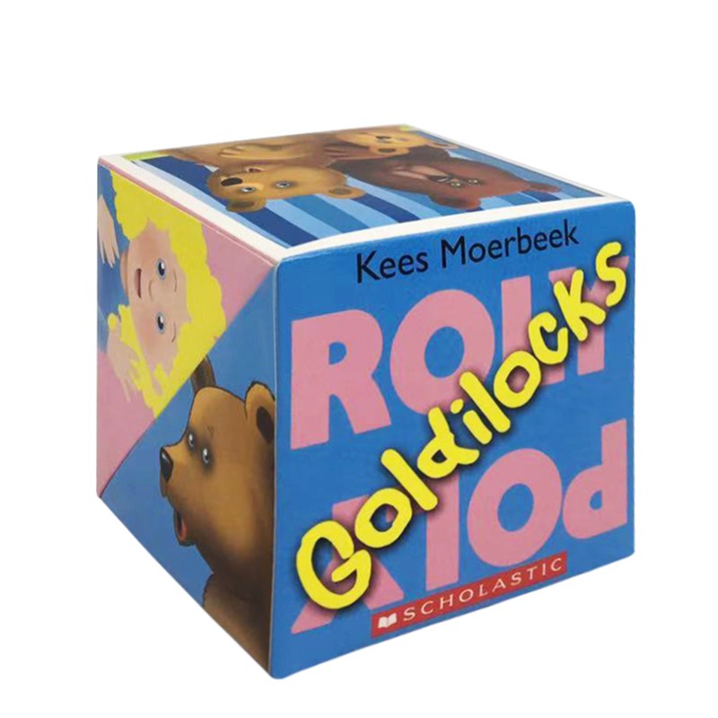正版进口 儿童英文原版绘本 Roly Poly Pop-Up: Goldilocks 魔术方块立体游戏书：金发女孩 玩具书 幼儿童书 英语启蒙 学乐出版社