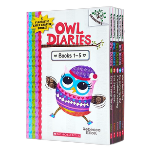 正版儿童英文原版绘本 Owl Diaries 猫头鹰日记 1-5册 桥梁章节书 Branches学乐大树系列Scholastic学乐出版社 小豆豆英文童书