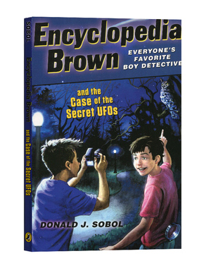 英文原版 Encyclopedia Brown and the Case of the Secret UFOs 百科全书小布朗