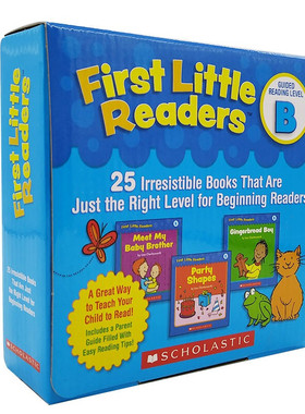 正版 赠CD光盘 进口英文原版绘本First Little Readers Guided Reading Level B学乐Scholastic 英语绘本 幼儿童课外读物