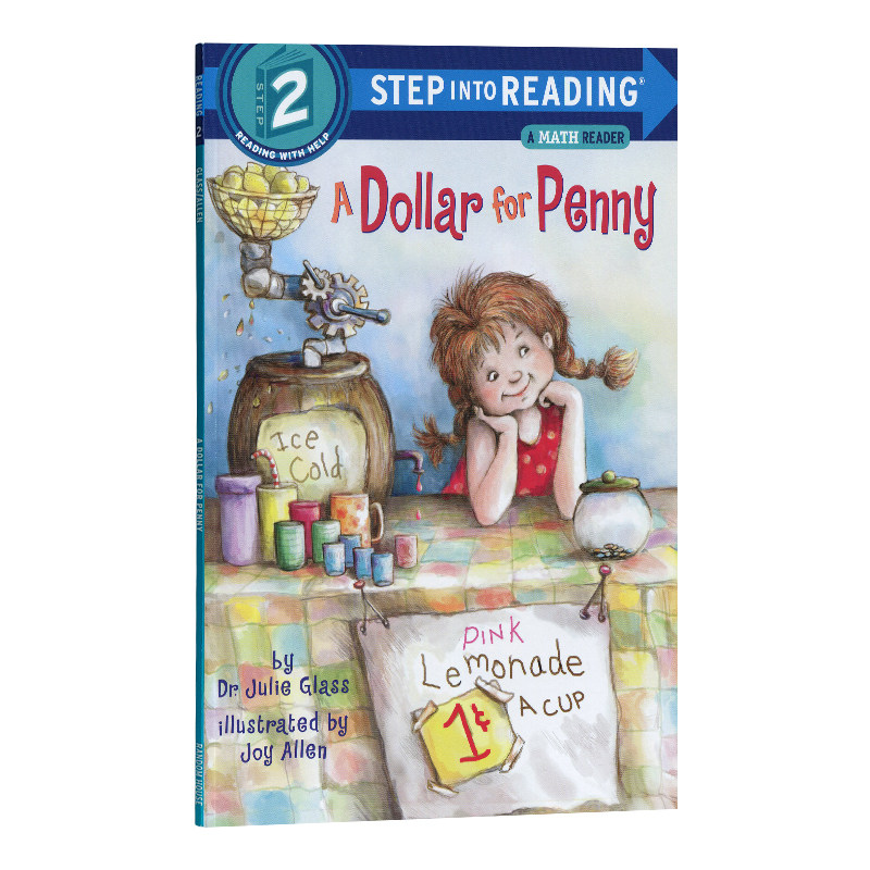 潘妮的一美元 兰登英语分级step into reading二阶英文原版A Dollar For Penny原版漫画书英文绘本