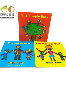 正版 3册 儿童英文原版绘本 The Mommy Book等 Todd Parr亲情3册绘本 2~5岁 The Daddy Book单词课外读物 The Family Book
