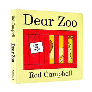 吴敏兰书单 赠音频 亲爱 正版 纸板翻翻书0 小豆豆英文童书 绘本Dear 幼儿园英语纸板书 英文原版 单词启蒙 Zoo 3岁 动物园