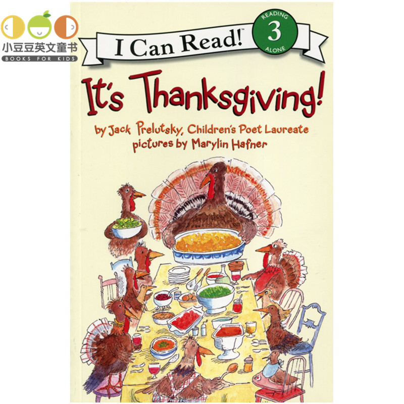 正版儿童英文原版绘本 It's Thanksgiving!感恩节快乐！4-8岁i can read 3幼儿原版书 icanread故事书分级阅读第三阶段level3