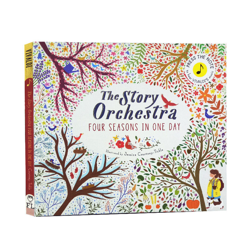 触摸发声 进口英文原版绘本 the story orchestra维瓦尔第 四季古典