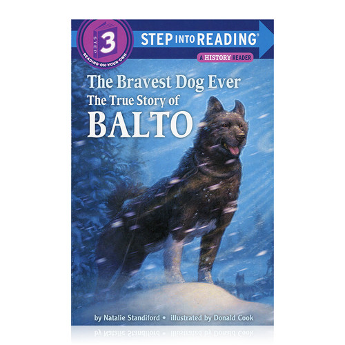 勇敢的狗英文原版 企鹅兰登英语分级绘本 step into reading三阶The Bravest Dog Ever