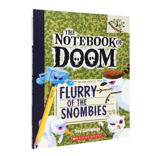 正版进口英文原版绘本 Flurry Of The Snombies 毁灭日记7:雪怪乱舞 7-10岁 the notebook of doom末日笔记 学乐大树系列 英语绘本