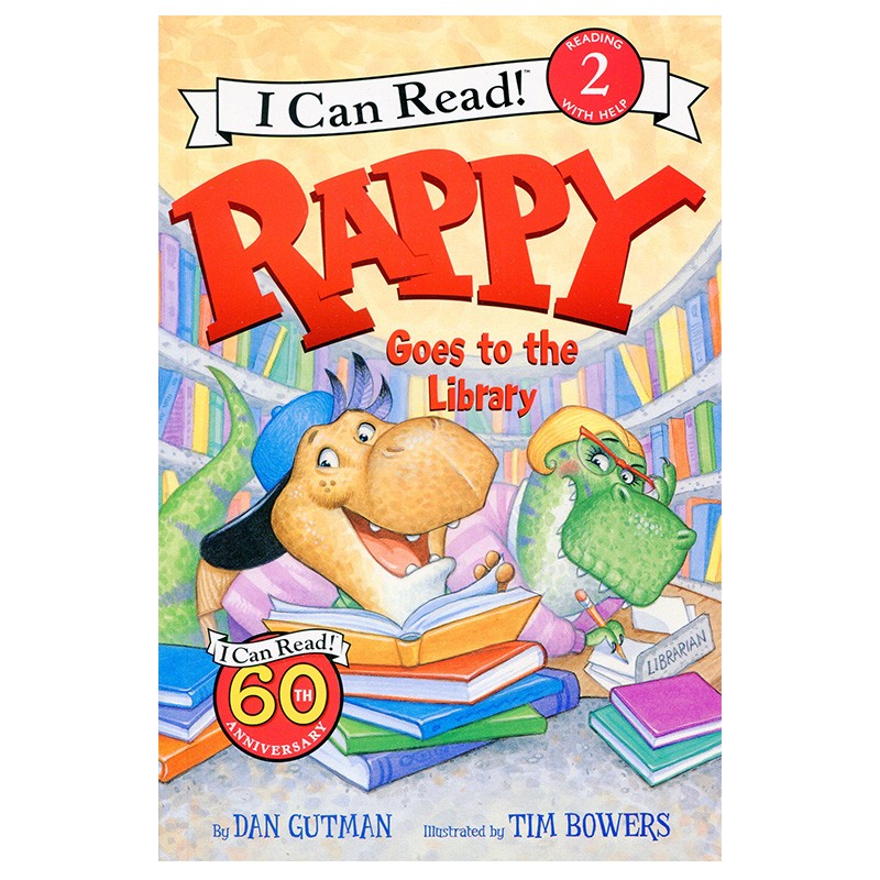 英文原版 Rappy Goes to the Library I Can Read leve2