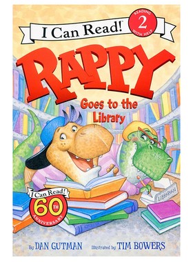 英文原版 Rappy Goes to the Library I Can Read leve2