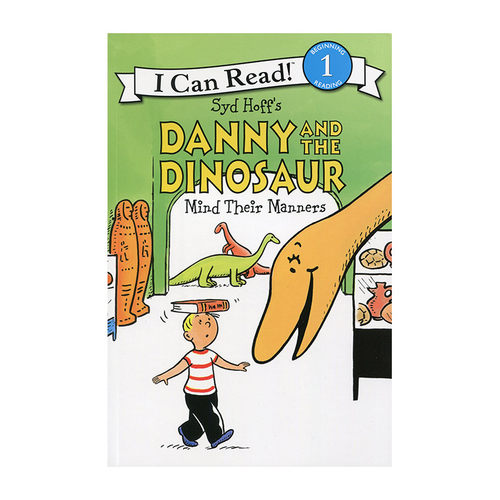英文原版 丹尼和恐龙Danny and the Dinosaur Mind Their Manners  4-8岁Syd Hoff作品i can read 1阶 英语绘本分级读物一阶段
