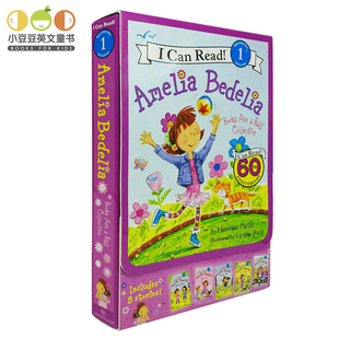 正版英文原版绘本 Amelia Bedelia I Can Read Box Set 4-8岁幼儿英语阅读故事书 儿童课外读物分级阅读