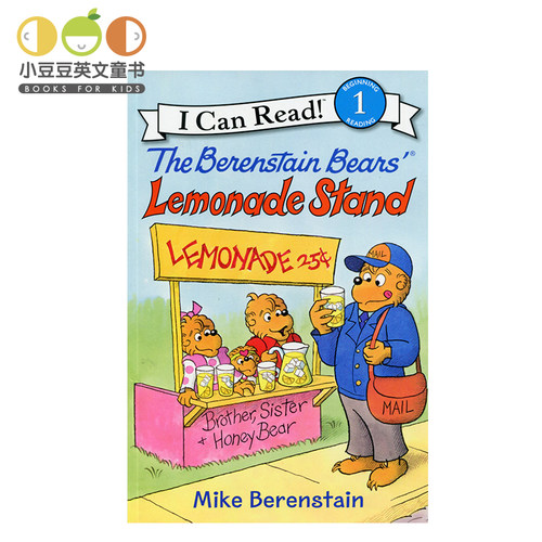 英文原版绘本The Berenstain Bears' Lemonade Stand贝贝熊i can read 1level儿童原版英语阅读绘本书故事书icanread英语绘本 暑假