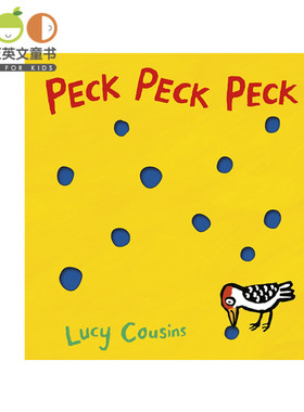 小豆豆英文童书 Peck Peck Peck 笃 笃 笃《小鼠波波Maisy》作者Lucy Cousins 经典绘本 儿童英文原版绘本 幼儿英语阅读启蒙故事书