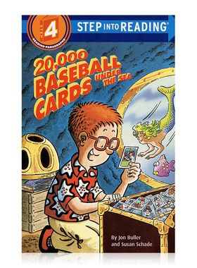 企鹅兰登英语分级绘本 四阶英文原版20,000 Baseball Cards Under the Sea海底的棒球卡片