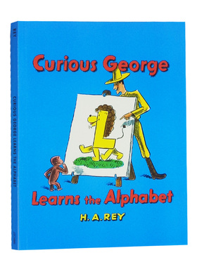 进口英文原版绘本 好奇乔治猴学字母 Curious George Learns the Alphabet乔治猴  幼儿童英语启蒙26字母童书
