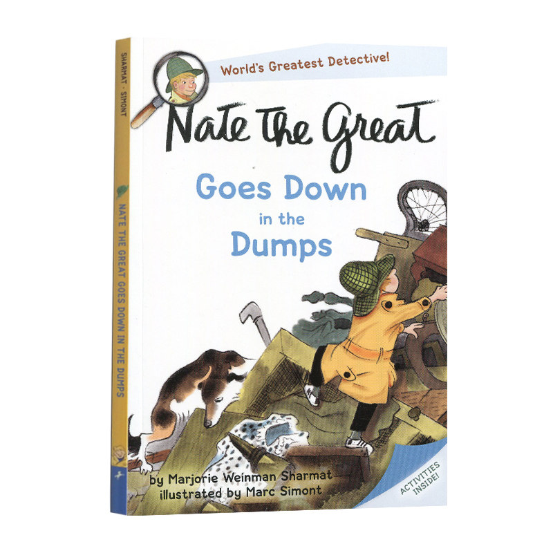 英文原版 Nate the Great Goes Down in the Dumps 侦探内特：深入垃圾堆原版漫画书英文绘本