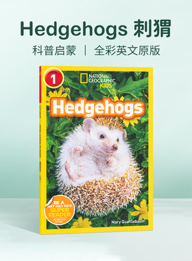 国家地理National Geographic Readers 1阶英文原版Hedgehogs 刺猬