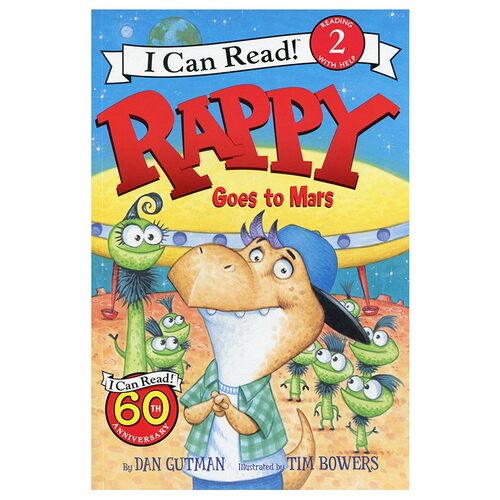 英文原版绘本 Rappy Goes to Mars I Can Read level 2 幼儿童分级读物1阶 幼儿园课外童书 英语启蒙绘本 单词书 HarperCollins