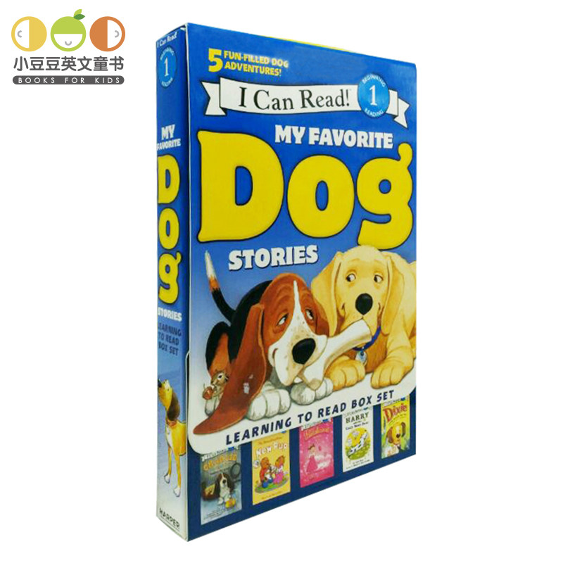 小豆豆英文童书 正版英文原版绘本My Favorite Dog Stories我最喜欢的狗狗故事 5册套装4-8岁幼儿童原版英语绘本书 宠物故事书