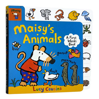 进口英文和小鼠波波一起认识动物Maisy's Animals: A First Words Book