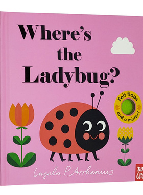 英文原版 Where's the Ladybug? 瓢虫在哪里？ 纸板书