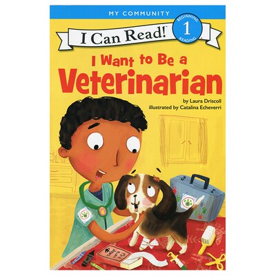 英文原版绘本 I Want to Be a Veterinarian I Can Read level1 幼儿园英语绘本 幼儿童课外分级读物1阶 童书 我想做兽医 宠物情感