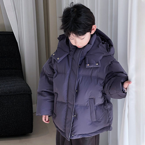 麦可希童装男童90白鸭绒羽绒服冬季新品韩版中大儿童冬装保暖上衣