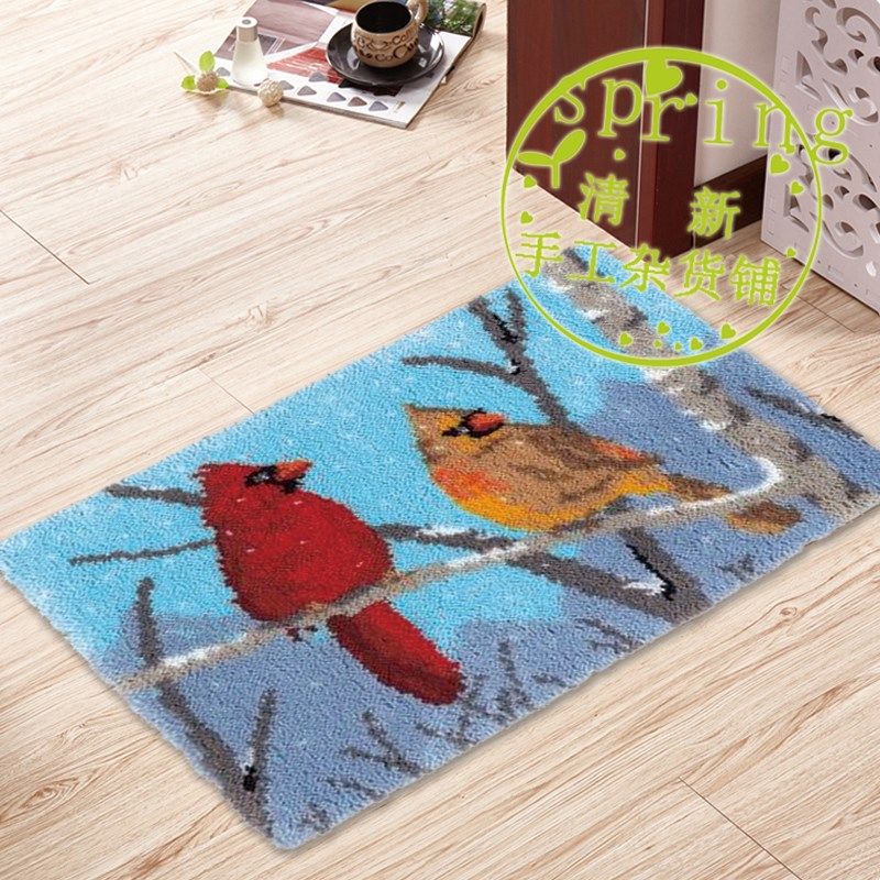 地毯绣坐垫门垫厨房卫浴垫子毛线diy手工段段绣 卡通地垫材料套件在类目 居家布艺, 地毯中 - 来自Buy2taobao.com提供专业的淘宝代购服务