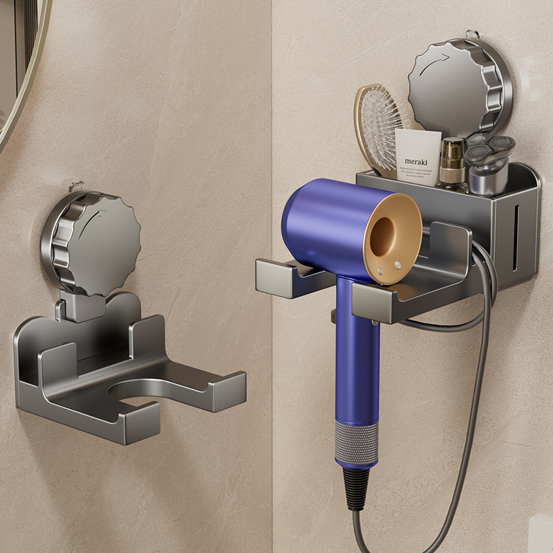 吸盘吹风机免打孔置物架收纳架