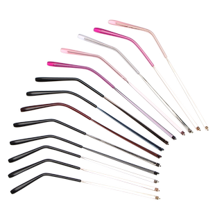 金属眼镜腿配件脚一对单牙1mm男女近视眼睛框架脚腿通用更换维修