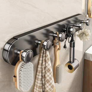 吸盘挂钩一排吸盘门后挂钩入户门后挂衣架免打孔强力承重浴室挂钩