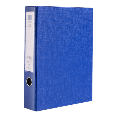 得力档案盒文件资料盒55mm加厚PVC耐用一体成型磁扣硬板盒压夹A4文件收纳盒人事资料档案财务凭证盒办公用品