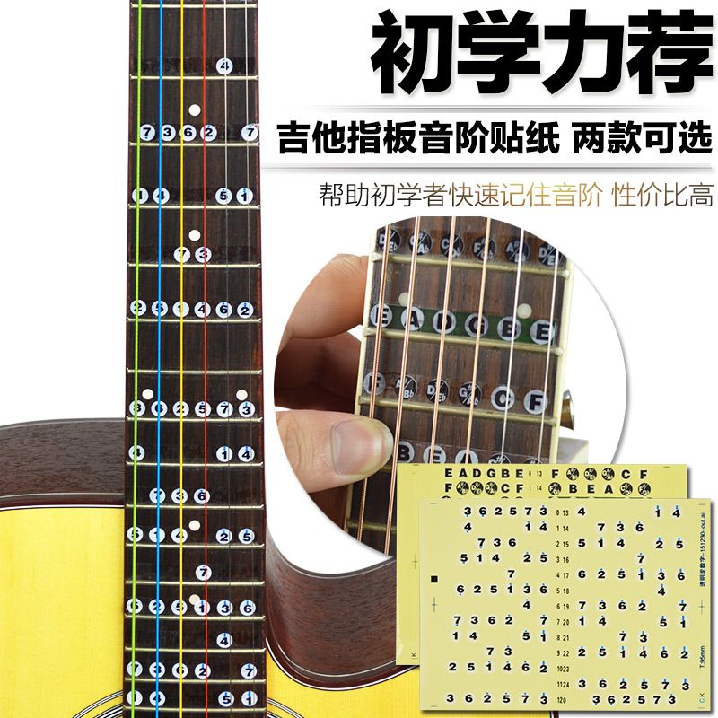 吉他指板音阶贴纸指法贴