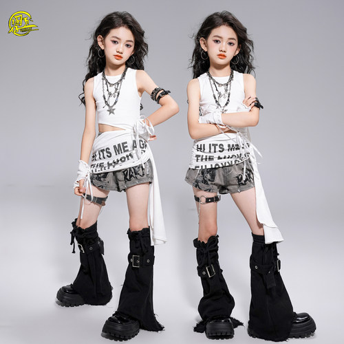韩版女团打歌舞爵士舞演出服套装