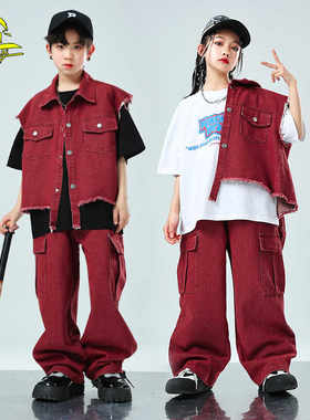 儿童嘻哈街舞popping炸街演出服