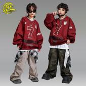 裤 少儿街舞服装 男女童酷帅卫衣工装 嘻哈hiphop炸街架子鼓表演出服