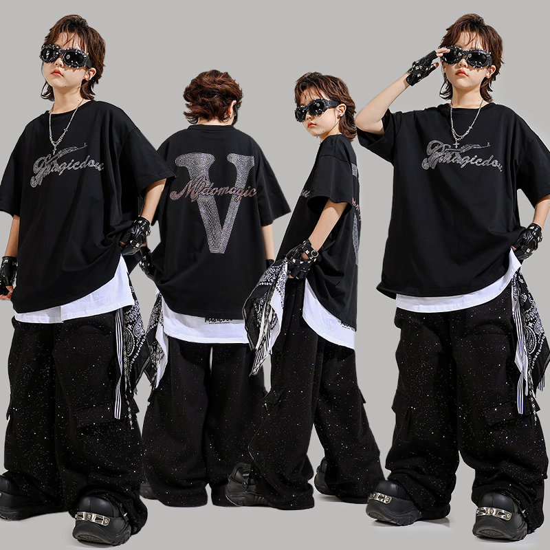 少儿嘻哈breaking街舞架子鼓潮服