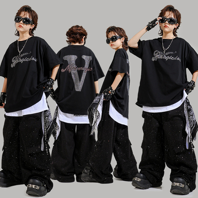 少儿嘻哈breaking街舞架子鼓潮服